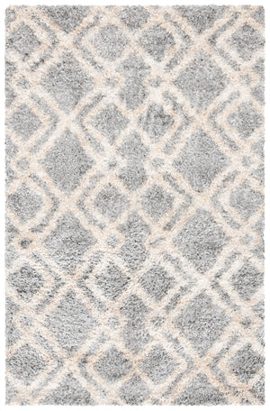 Safavieh Berber Shag Area Rug 11' X 15' In Grey & Cream - Luxurious Softness, Durable, Oeko-tex Certified Comfort Grey ,Cream Polypropylene Ber213g-1115