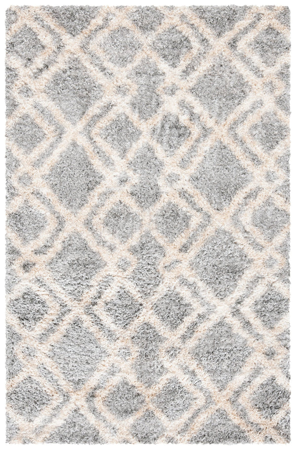 Safavieh Berber Shag Area Rug 11' X 15' In Grey & Cream - Luxurious Softness, Durable, Oeko-tex Certified Comfort Grey ,Cream Polypropylene Ber213g-1115