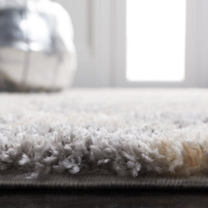 Safavieh Berber Shag Area Rug 11' X 15' In Grey & Cream - Luxurious Softness, Durable, Oeko-tex Certified Comfort Grey ,Cream Polypropylene Ber213g-1115