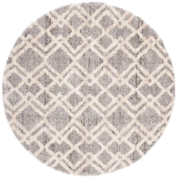 Safavieh Berber Shag Area Rug 11' X 15' In Grey & Cream - Luxurious Softness, Durable, Oeko-tex Certified Comfort Grey ,Cream Polypropylene Ber213g-1115