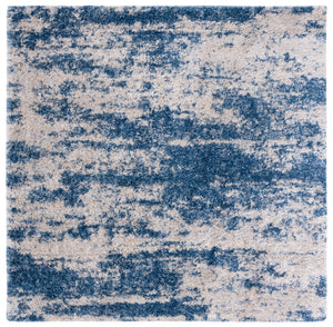 Safavieh Berber Shag Area Rug - Luxurious Power Loomed Design For Cozy Elegance In Any Living Space Beige ,Blue Polypropylene Ber219b-1115