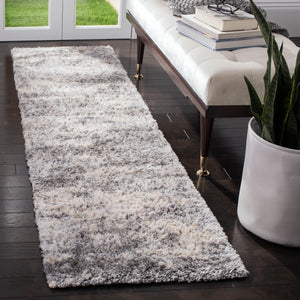 Safavieh Berber Shag Area Rug - Luxurious Power Loomed Design For Cozy Elegance In Any Living Space Grey Blue ,Cream Polypropylene Ber219g-68ov
