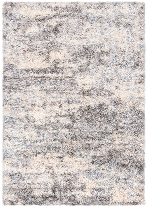 Safavieh Berber Shag Area Rug - Luxurious Power Loomed Design For Cozy Elegance In Any Living Space Grey Blue ,Cream Polypropylene Ber219g-68ov