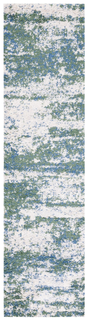 Safavieh Berber Shag & Flokati Rug - Luxurious Turkish Design With Abstract Pattern For Stylish Home Decor Green ,Beige Polypropylene Ber219y-216