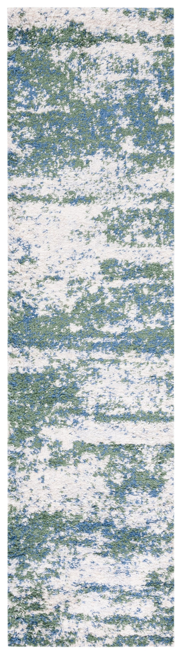 Safavieh Berber Shag & Flokati Rug - Luxurious Turkish Design With Abstract Pattern For Stylish Home Decor Green ,Beige Polypropylene Ber219y-216