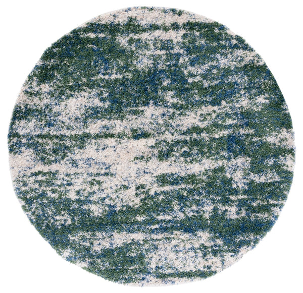 Safavieh Berber Shag & Flokati Rug - Luxurious Turkish Design With Abstract Pattern For Stylish Home Decor Green ,Beige Polypropylene Ber219y-216