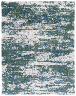 Safavieh Berber Shag & Flokati Rug - Luxurious Turkish Design With Abstract Pattern For Stylish Home Decor Green ,Beige Polypropylene Ber219y-216