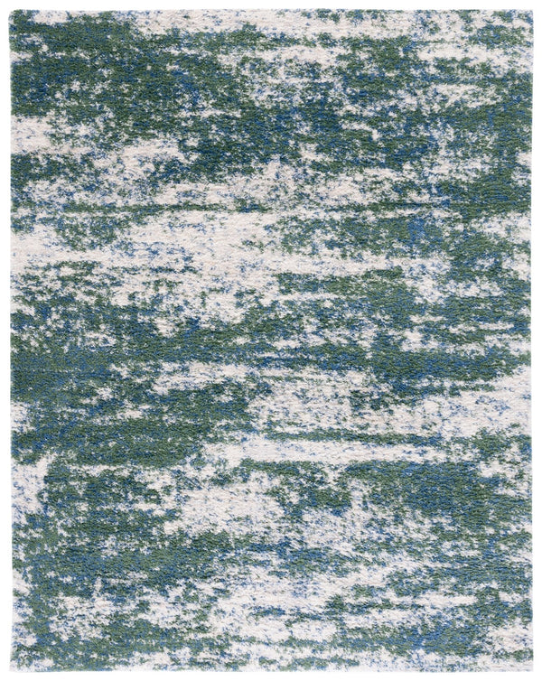 Safavieh Berber Shag & Flokati Rug - Luxurious Turkish Design With Abstract Pattern For Stylish Home Decor Green ,Beige Polypropylene Ber219y-216