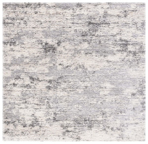 Safavieh Berber Shag Plush Ivory Grey Power Loomed Polypropylene Rug for Cozy Living Spaces BER272A-4SQ
