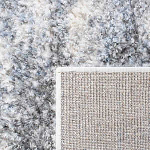 Safavieh Berber Shag Polypropylene Runner Soft Ivory Grey Pile for Hallways and Entryways 2' x 14' BER273A-214