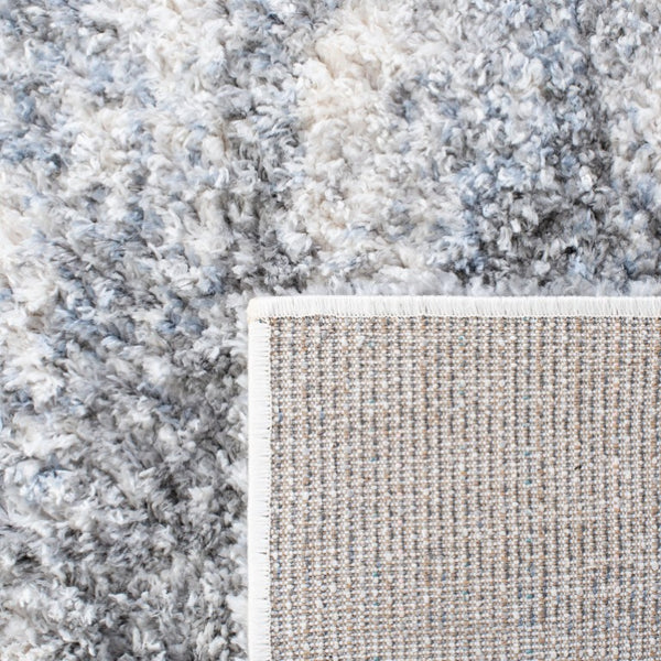 Safavieh Berber Shag Polypropylene Runner Soft Ivory Grey Pile for Hallways and Entryways 2' x 14' BER273A-214