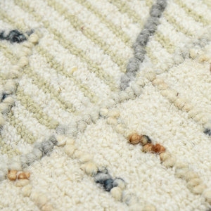 Amer Rugs Berlin Farmhouse Geometric Hand-hooked Wool Area Rug – Trendy Style For Timeless Home Elegance Ivory Wool Ber30203