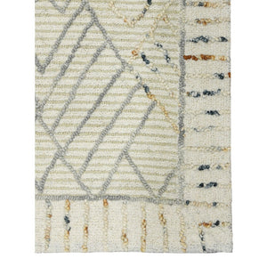 Amer Rugs Berlin Farmhouse Geometric Hand-hooked Wool Area Rug – Trendy Style For Timeless Home Elegance Ivory Wool Ber30203
