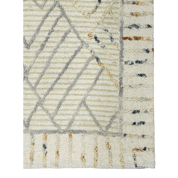 Amer Rugs Berlin Farmhouse Geometric Hand-hooked Wool Area Rug – Trendy Style For Timeless Home Elegance Ivory Wool Ber30203
