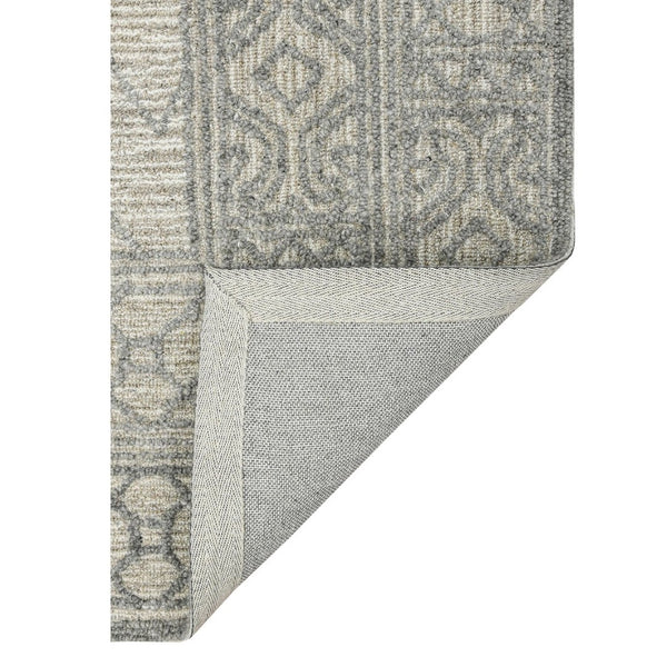 Amer Rugs Berlin Farmhouse Geometric Hand-hooked Wool Area Rug – Trendy Style For Timeless Home Elegance Gray,Beige Wool Ber40203