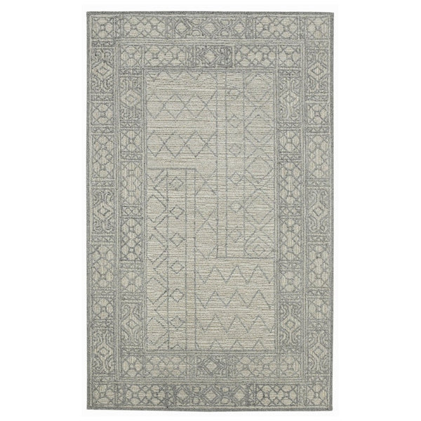 Amer Rugs Berlin Farmhouse Geometric Hand-hooked Wool Area Rug – Trendy Style For Timeless Home Elegance Gray,Beige Wool Ber40203