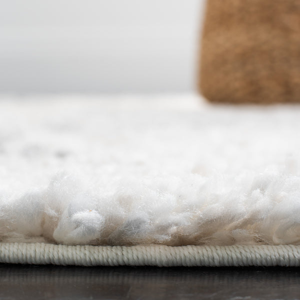 Safavieh Berber Shag Area Rug - Luxurious Turkish Design With Abstract Pattern For Elegant Home Decor Ivory ,Grey Polypropylene Pile Ber408a-6