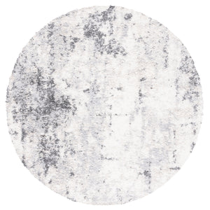 Safavieh Berber Shag Area Rug - Luxurious Turkish Design With Abstract Pattern For Elegant Home Decor Ivory ,Grey Polypropylene Pile Ber408a-6