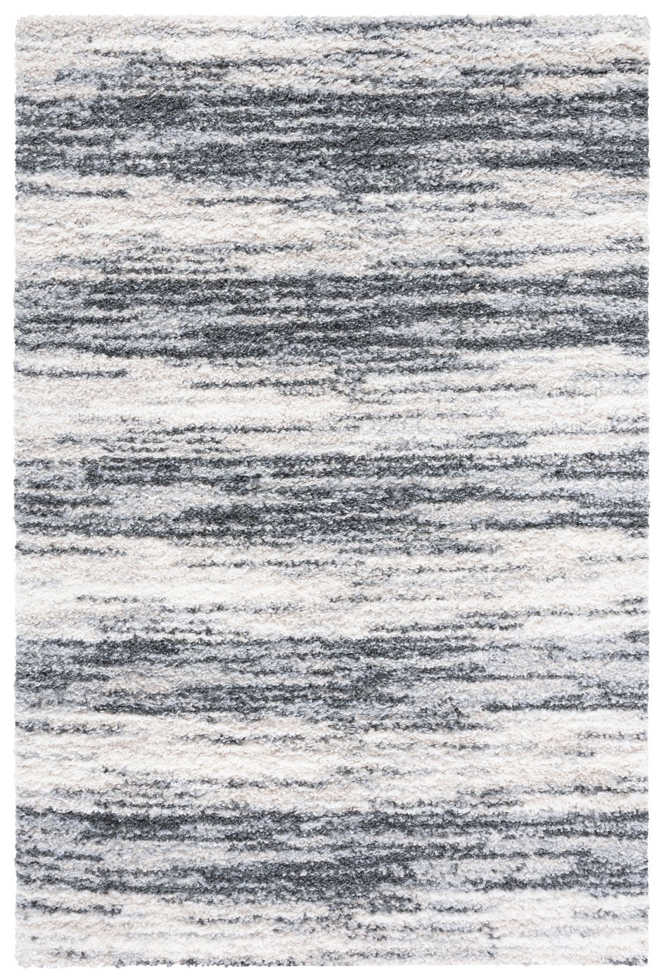Safavieh Berber Shag Area Rug In Charcoal Grey - Luxurious 6'7" X 8'7" Plush Non-shedding Design For Any Space Charcoal ,Grey Polypropylene Pile Ber412h-6
