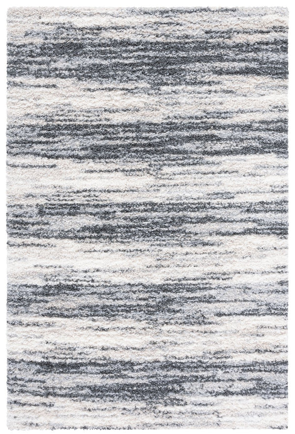 Safavieh Berber Shag Area Rug In Charcoal Grey - Luxurious 6'7" X 8'7" Plush Non-shedding Design For Any Space Charcoal ,Grey Polypropylene Pile Ber412h-6