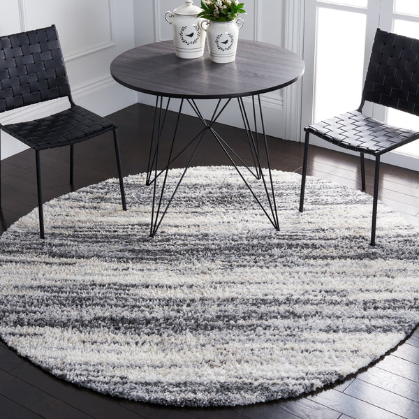 Safavieh Berber Shag Area Rug In Charcoal Grey - Luxurious 6'7" X 8'7" Plush Non-shedding Design For Any Space Charcoal ,Grey Polypropylene Pile Ber412h-6