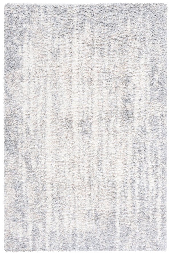 Safavieh Berber Shag Area Rug - Luxurious Power Loomed Design For Elegant Home Decor And Lasting Comfort Grey ,Ivory Polypropylene Pile Ber416f-6