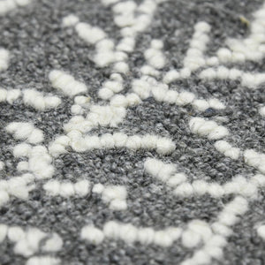 Amer Rugs Berlin Farmhouse Geometric Hand-hooked Wool Area Rug – Trendy Style For Timeless Home Elegance Dark Gray Wool Ber50203