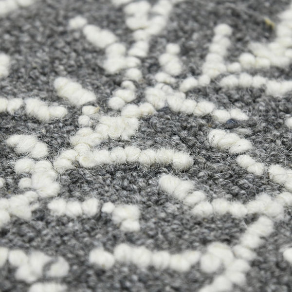 Amer Rugs Berlin Farmhouse Geometric Hand-hooked Wool Area Rug – Trendy Style For Timeless Home Elegance Dark Gray Wool Ber50203