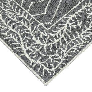 Amer Rugs Berlin Farmhouse Geometric Hand-hooked Wool Area Rug – Trendy Style For Timeless Home Elegance Dark Gray Wool Ber50203