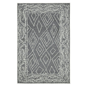 Amer Rugs Berlin Farmhouse Geometric Hand-hooked Wool Area Rug – Trendy Style For Timeless Home Elegance Dark Gray Wool Ber50203