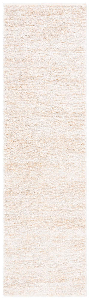 Safavieh Berber Round Area Rug - Luxurious Modern Shag In Ivory And Beige, Perfect For Cozy Living Spaces Ivory ,Beige Polyester Pile Ber563a-26