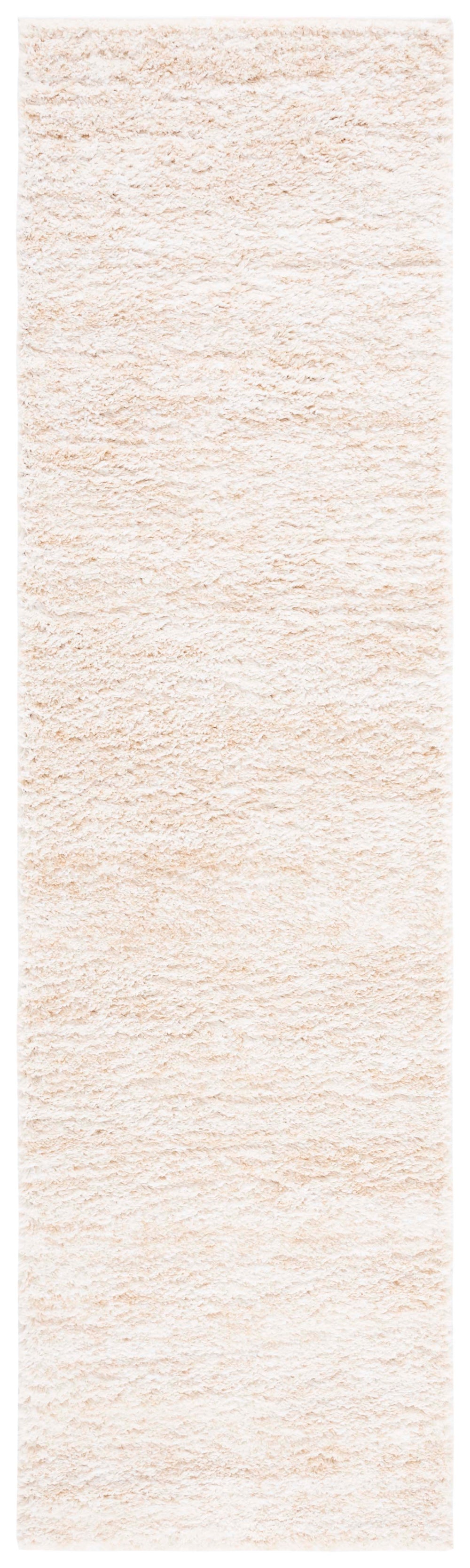 Safavieh Berber Plush Shag Runner Ivory Beige — Turkish-Made Flokati Texture, Plush 1¼" Pile, Hallway Elegance 2'-3" x 10'-0" BER563A-210
