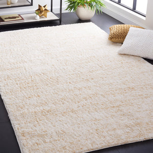 Safavieh Berber Round Area Rug - Luxurious Modern Shag In Ivory And Beige, Perfect For Cozy Living Spaces Ivory ,Beige Polyester Pile Ber563a-26