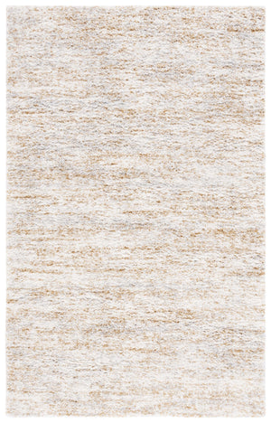 Safavieh Berber Round Area Rug - Luxurious Modern Shag In Ivory And Beige, Perfect For Cozy Living Spaces Ivory ,Light Gold Polyester Pile Ber563d-10