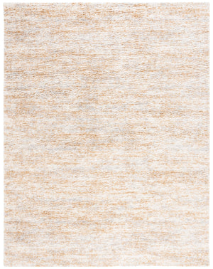 Safavieh Berber Round Area Rug - Luxurious Modern Shag In Ivory And Beige, Perfect For Cozy Living Spaces Ivory ,Light Gold Polyester Pile Ber563d-10