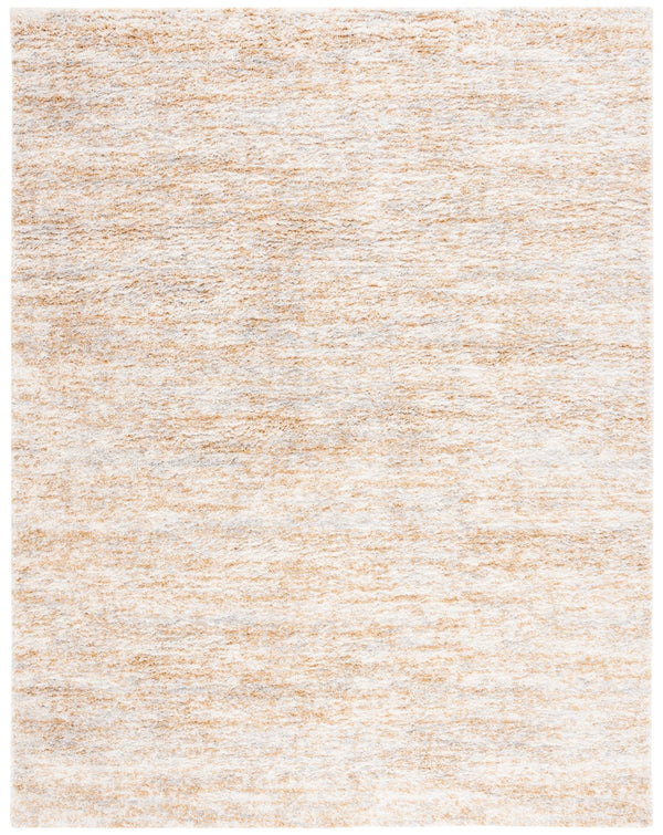 Safavieh Berber Round Area Rug - Luxurious Modern Shag In Ivory And Beige, Perfect For Cozy Living Spaces Ivory ,Light Gold Polyester Pile Ber563d-10