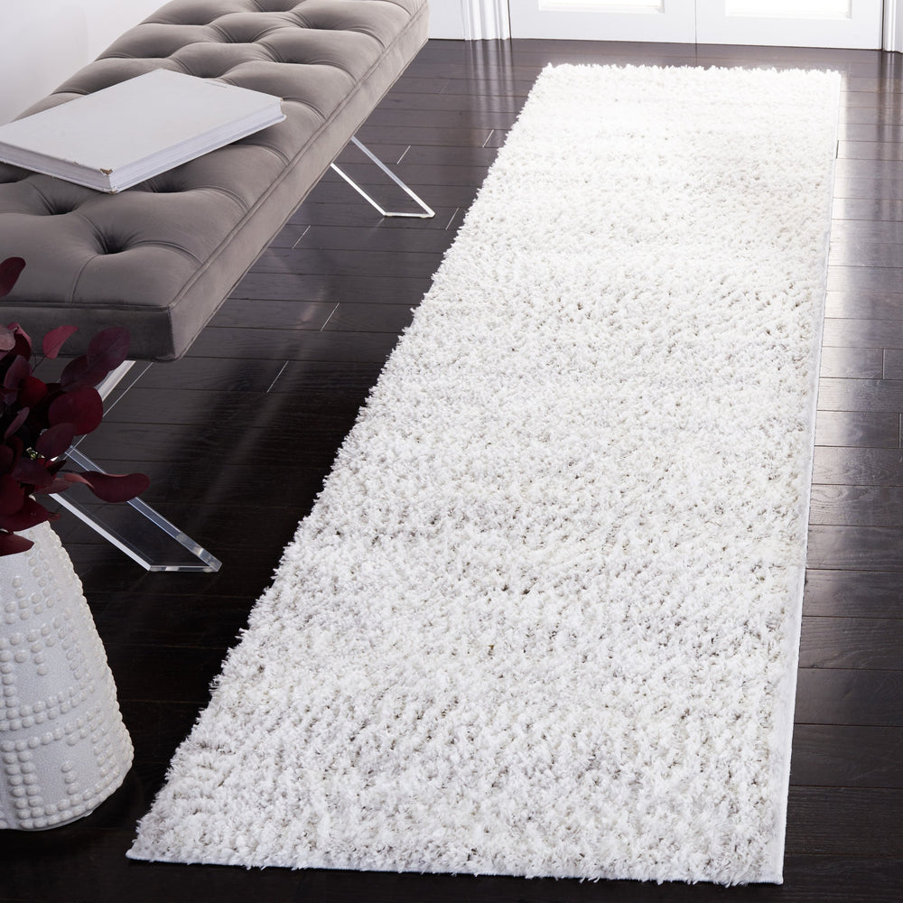 Safavieh Berber Plush Shag Rug 6X9 Ivory & Light Grey – 1.25" Pile, Oeko-Tex, Power-Loomed Turkey Durable Comfort BER563F-6