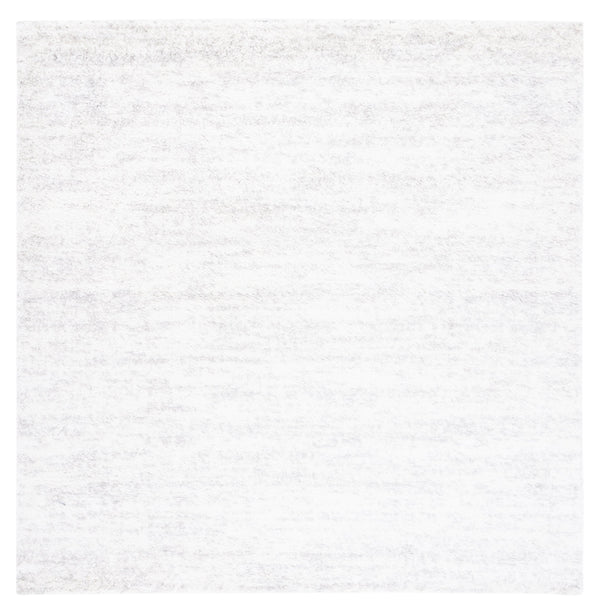 Safavieh Berber Round Area Rug - Luxurious Modern Shag In Ivory And Beige, Perfect For Cozy Living Spaces Ivory ,Light Grey Polyester Pile Ber563f-5ov