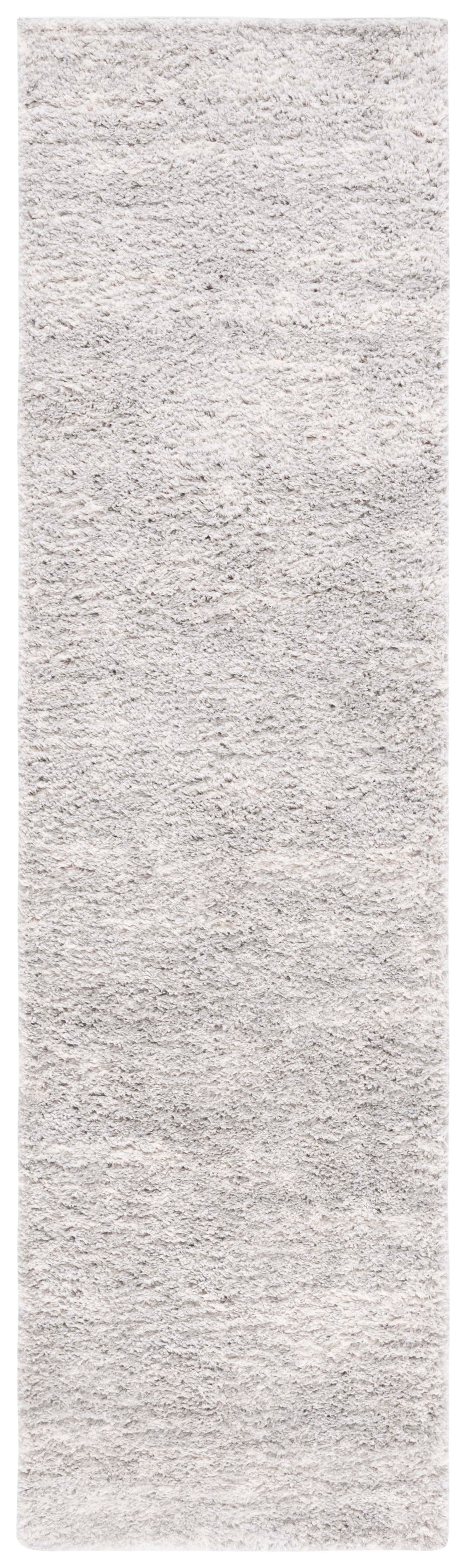 Safavieh Berber Plush Round Shag Rug In Grey Ivory — Flokati-Inspired Softness, Durable Power-Loomed Turkey 10'-0" x 10'-0" BER563G-10R