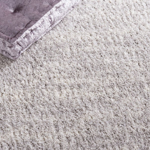 Safavieh Berber Shag Plush Polyester Area Rug Neutral Grey Ivory Pile Living Room Floor BER563G-6