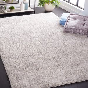 Safavieh Berber Shag Plush Polyester Area Rug Neutral Grey Ivory Pile Living Room Floor BER563G-6
