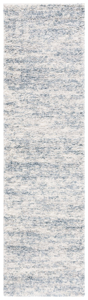 Safavieh Berber Round Area Rug - Luxurious Modern Shag In Ivory And Beige, Perfect For Cozy Living Spaces Ivory ,Light Aqua Polyester Pile Ber563j-26