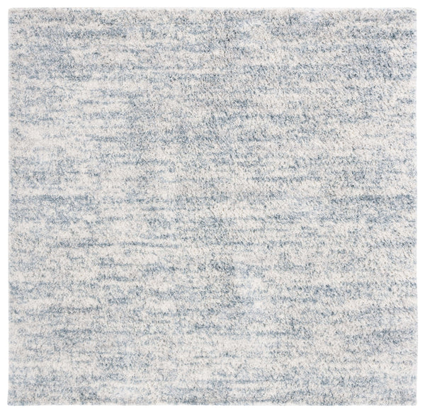 Safavieh Berber Round Area Rug - Luxurious Modern Shag In Ivory And Beige, Perfect For Cozy Living Spaces Ivory ,Light Aqua Polyester Pile Ber563j-26