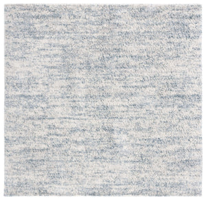 Safavieh Berber Shag Round Area Rug Ivory & Light Aqua Plush Flokati Texture Power-Loomed Turkey Luxury Comfort 10'-0" x 10'-0" BER563J-10R