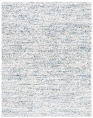 Safavieh Berber Round Area Rug - Luxurious Modern Shag In Ivory And Beige, Perfect For Cozy Living Spaces Ivory ,Light Aqua Polyester Pile Ber563j-26