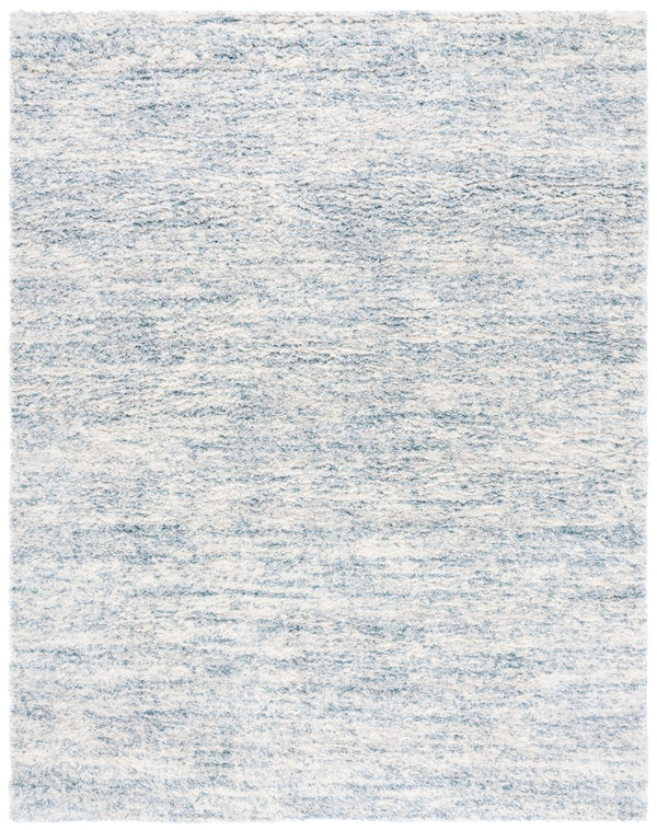 Safavieh Berber Round Area Rug - Luxurious Modern Shag In Ivory And Beige, Perfect For Cozy Living Spaces Ivory ,Light Aqua Polyester Pile Ber563j-26