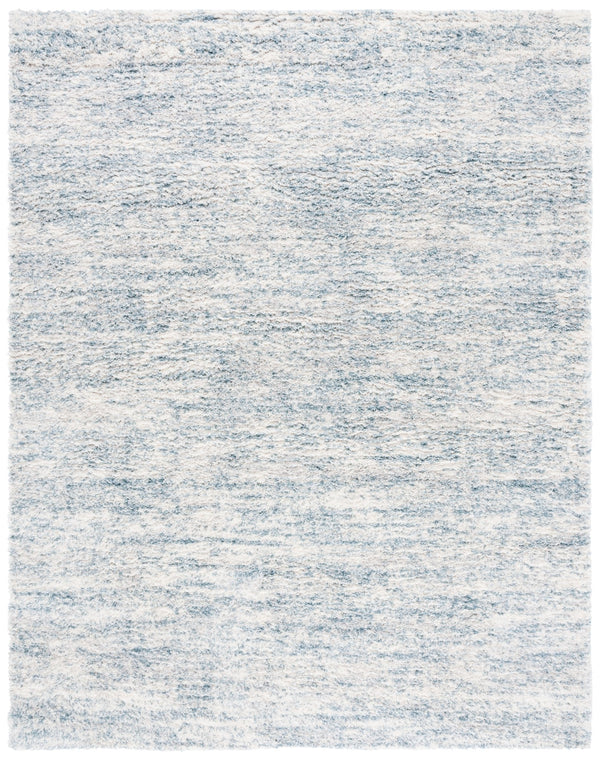 Safavieh Berber Shag Round Area Rug Ivory & Light Aqua Plush Flokati Texture Power-Loomed Turkey Luxury Comfort 10'-0" x 10'-0" BER563J-10R