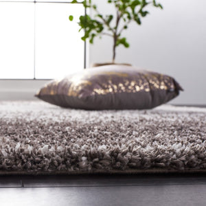 Safavieh Berber Shag High Pile Polyester Rug Two Tone Grey Plush Living Room Bedroom BER571F-6