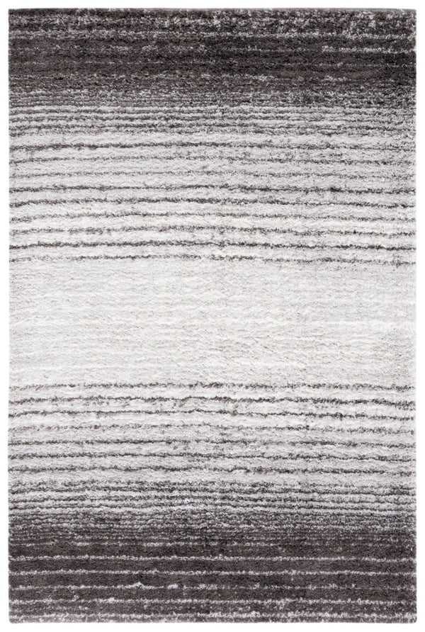 Safavieh Berber Shag High Pile Polyester Rug Two Tone Grey Plush Living Room Bedroom BER571F-6