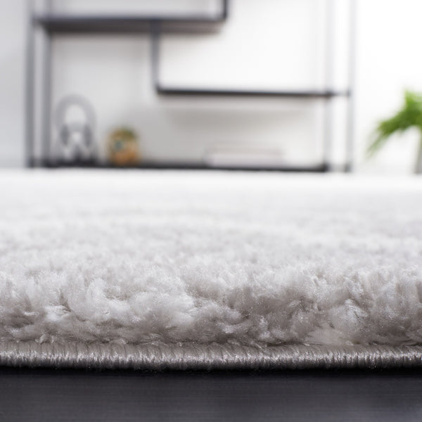 Safavieh Berber Shag Area Rug – Luxurious Grey And Ivory Geometric Design For Modern Home Elegance Ivory ,Grey Polyester Pile Ber574g-8sq